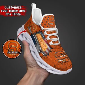 Customized NCAA Syracuse Orange Sneaker…