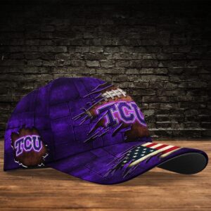 Customized NCAA TCU Horned Frogs Baseball Cap Casual Elegance Threads 2 s5sart.jpg