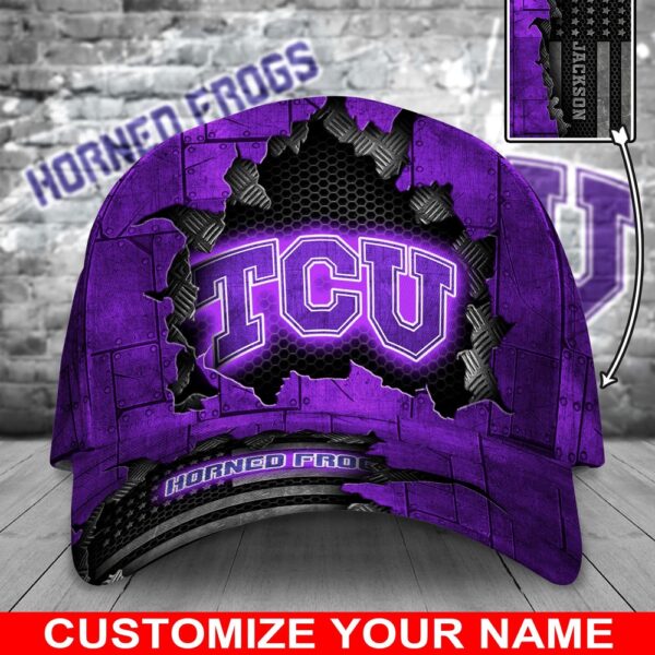 Customized NCAA TCU Horned Frogs Baseball Cap Glamorous Hat Bliss