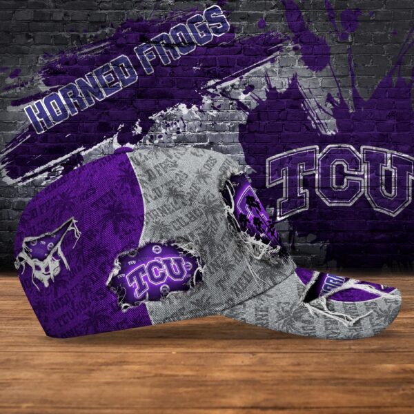 Customized NCAA TCU Horned Frogs Baseball Cap Sporty Elegance Vibes