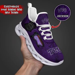 Customized NCAA TCU Horned Frogs Sneaker Max Soul Shoes Max Comfort 1 tk24fl.jpg