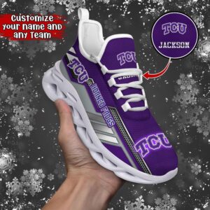 Customized NCAA TCU Horned Frogs Sneaker Max Soul Shoes Stride Stylishly 1 xvjn6q.jpg