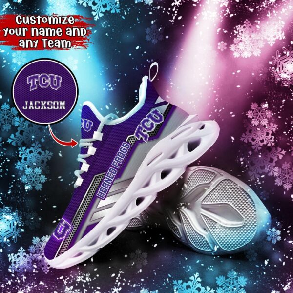 Customized NCAA TCU Horned Frogs Sneaker Max Soul Shoes Stride Stylishly