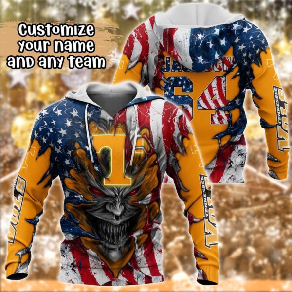 Customized NCAA Tennessee Volunteers Hoodie 3D Signature Style For Fans