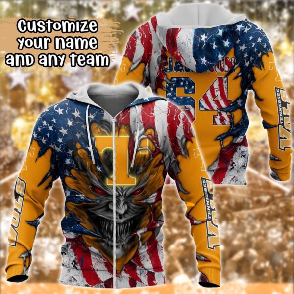 Customized NCAA Tennessee Volunteers Hoodie 3D Signature Style For Fans