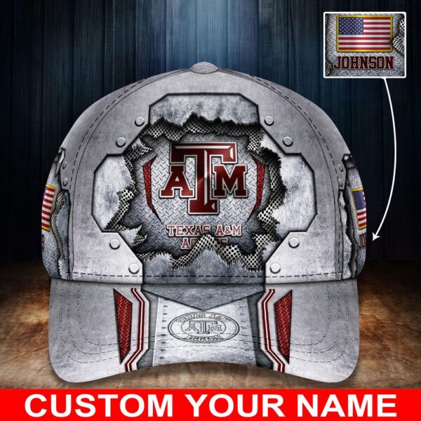 Customized NCAA Texas A&M Aggies Baseball Cap Sleek Layers of Style