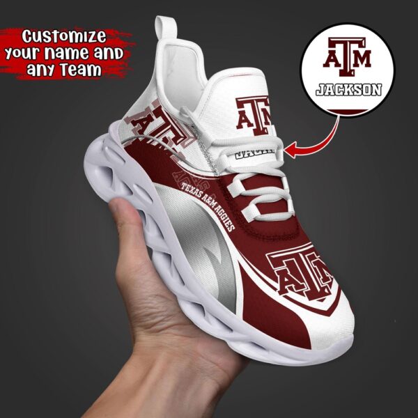 Customized NCAA Texas A&ampM Aggies Sneaker Max Soul Shoes Comfortable For Every Occasion