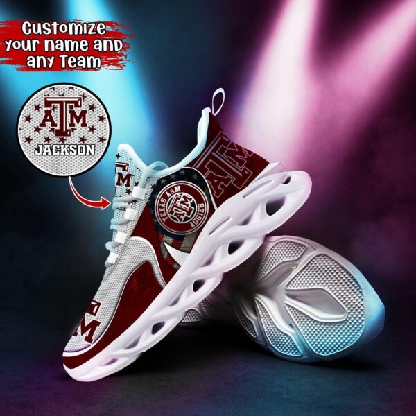 Customized NCAA Texas A&ampM Aggies Sneaker Max Soul Shoes Stride Glamorous Soul