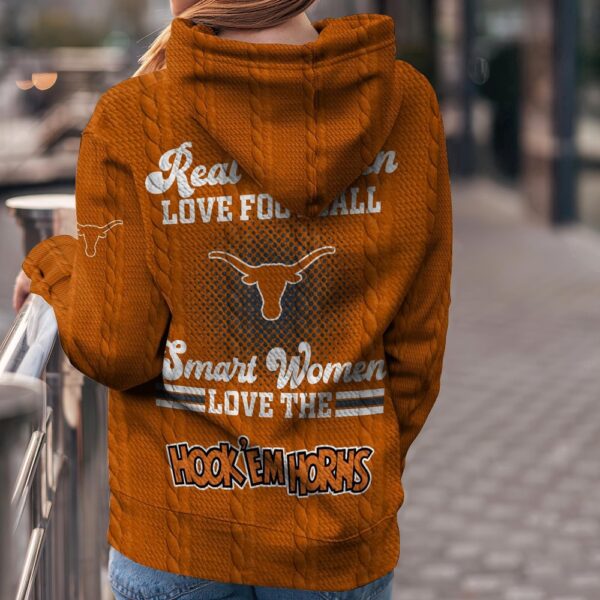 Customized NCAA Texas Longhorns Hoodie 3D Athletic Elegance For Fans