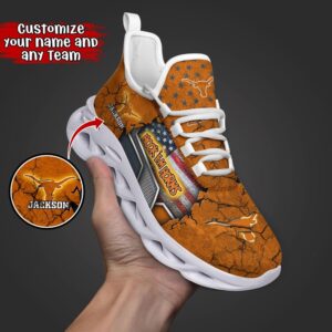 Customized NCAA Texas Longhorns Sneaker…