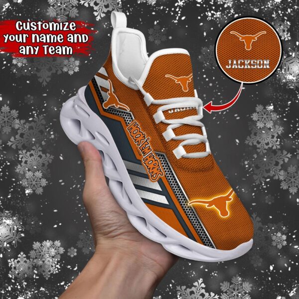 Customized NCAA Texas Longhorns Sneaker Max Soul Shoes Stride Chic Blissful Parade