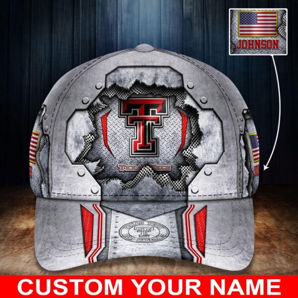 Customized NCAA Texas Tech Red Raiders Baseball Cap Athletic Aura Trends