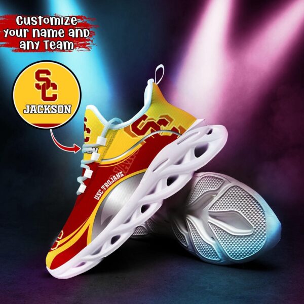 Customized NCAA USC Trojans Sneaker Max Soul Shoes Max Soul Motion