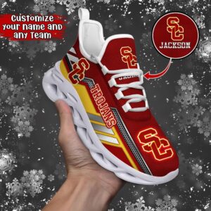 Customized NCAA USC Trojans Sneaker…