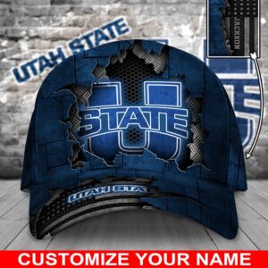 Customized NCAA Utah State Aggies Baseball Cap Comfy Magic Headpiece 1 aj4qjk.jpg