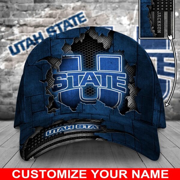 Customized NCAA Utah State Aggies Baseball Cap Comfy Magic Headpiece