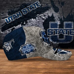 Customized NCAA Utah State Aggies Baseball Cap Sleek Layers Of Bliss 2 kir5hc.jpg