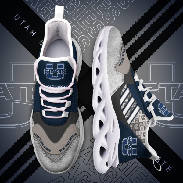 Customized NCAA Utah State Aggies Sneaker Max Soul Shoes Kick Bliss Parade