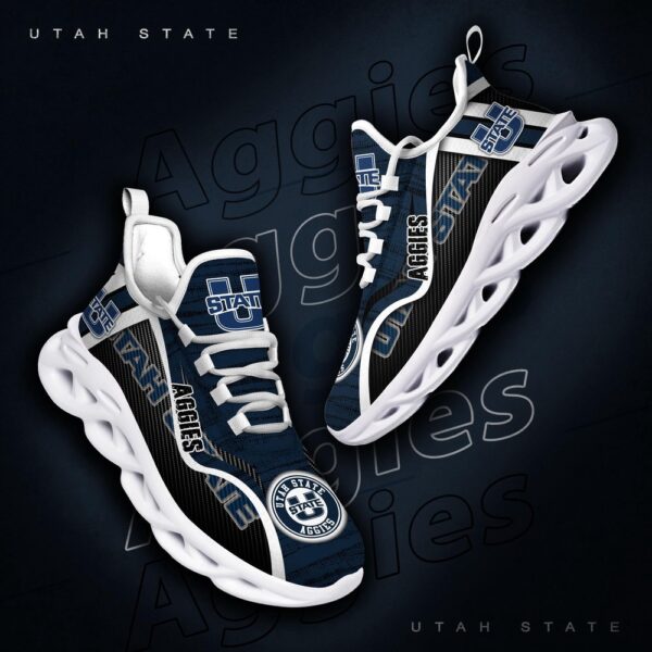 Customized NCAA Utah State Aggies Sneaker Max Soul Shoes Stride Glamour