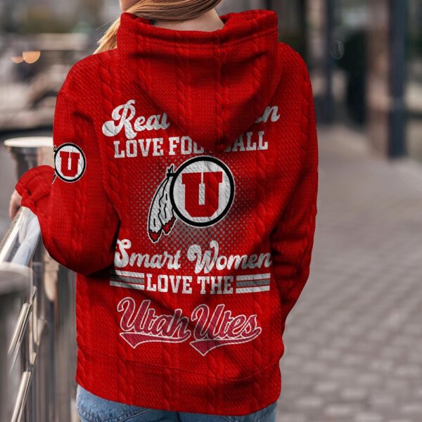 Customized NCAA Utah Utes Hoodie 3D Athletic Elegance For Fans