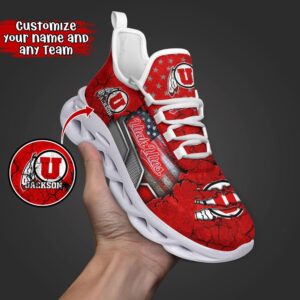 Customized NCAA Utah Utes Sneaker…