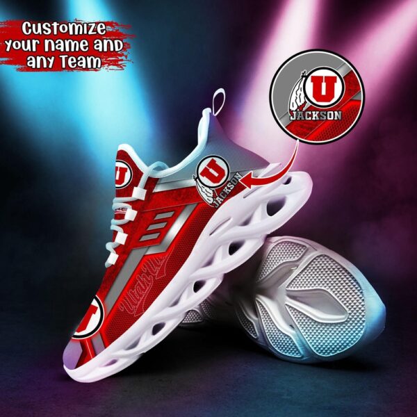 Customized NCAA Utah Utes Sneaker Max Soul Shoes Soulful Steps