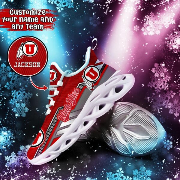 Customized NCAA Utah Utes Sneaker Max Soul Shoes Stride Chic Blissful Parade