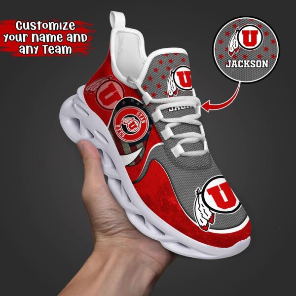 Customized NCAA Utah Utes Sneaker Max Soul Shoes Stride Glamorous Soul