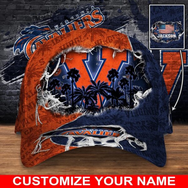 Customized NCAA Virginia Cavaliers Baseball Cap Sleek Layers Of Bliss