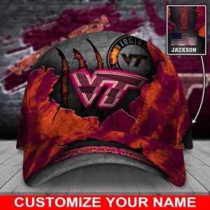 Customized NCAA Virginia Tech Hokies Baseball Cap Signature Urban Style 1 jbrafu.jpg