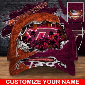 Customized NCAA Virginia Tech Hokies Baseball Cap Sporty Elegance Vibes 1 idyftu.jpg