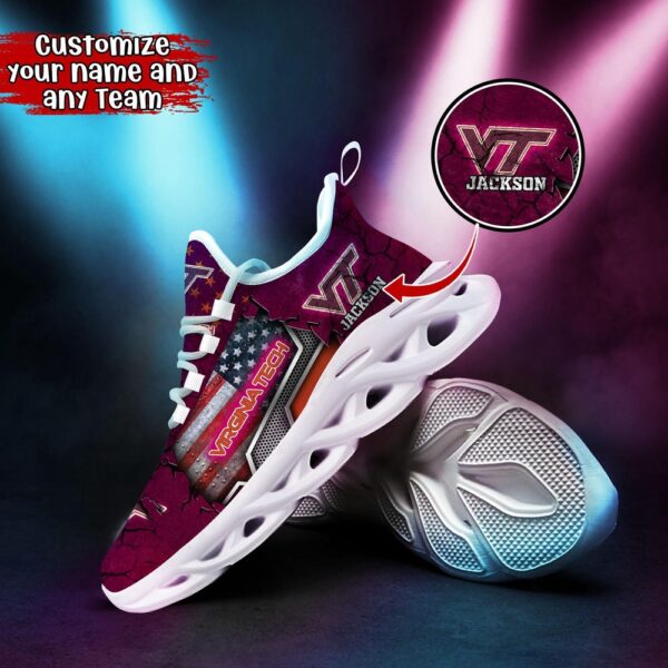 Customized NCAA Virginia Tech Hokies Sneaker Max Soul Shoes Stride In Style