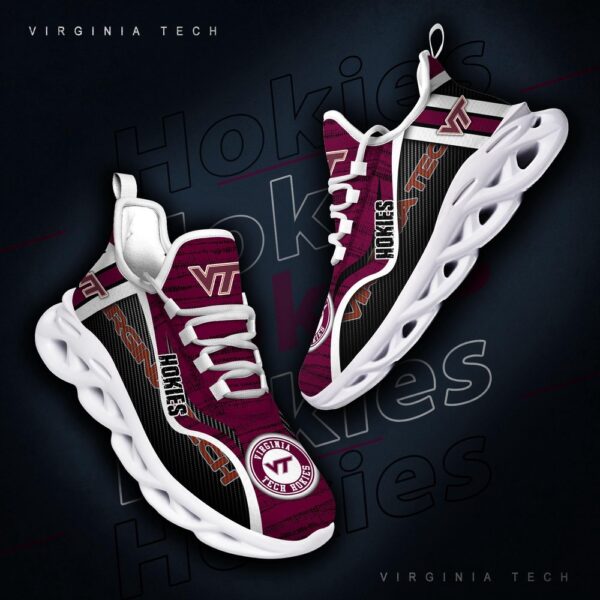 Customized NCAA Virginia Tech Hokies Sneaker Max Soul Shoes Stride Into Elegance