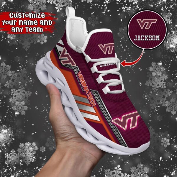 Customized NCAA Virginia Tech Hokies Sneaker Max Soul Shoes Stride Stylishly