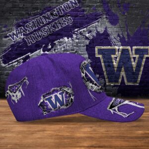 Customized NCAA Washington Huskies Baseball Cap Chic Vibes in Headwear 2 blsdia.jpg