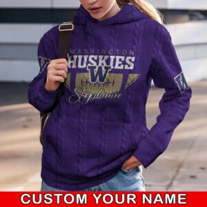 Customized NCAA Washington Huskies Hoodie…