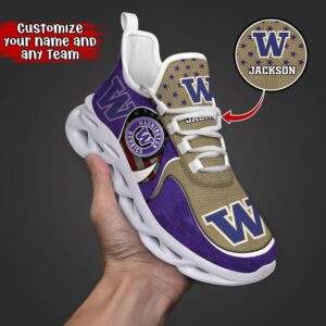 Customized NCAA Washington Huskies Sneaker…