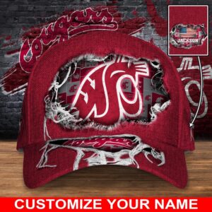 Customized NCAA Washington State Cougars Baseball Cap Chic Vibes in Headwear 1 maisr8.jpg