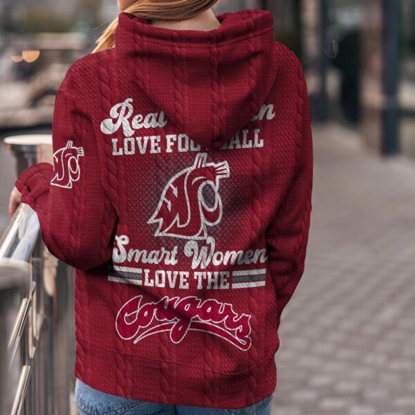 Customized NCAA Washington State Cougars Hoodie 3D Chic Campus Layers For Fans