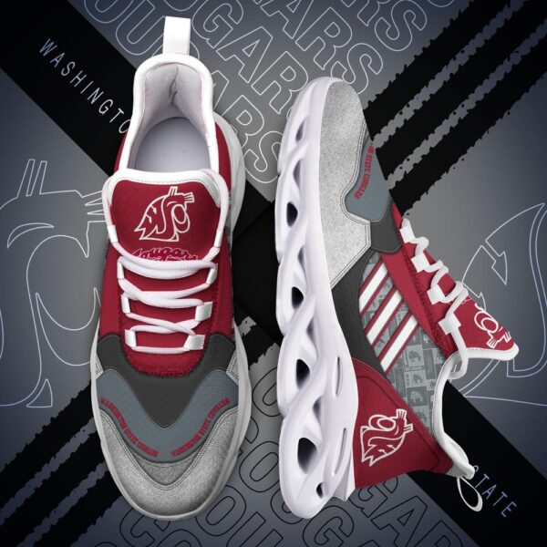 Customized NCAA Washington State Cougars Sneaker Max Soul Shoes Sporty Soul