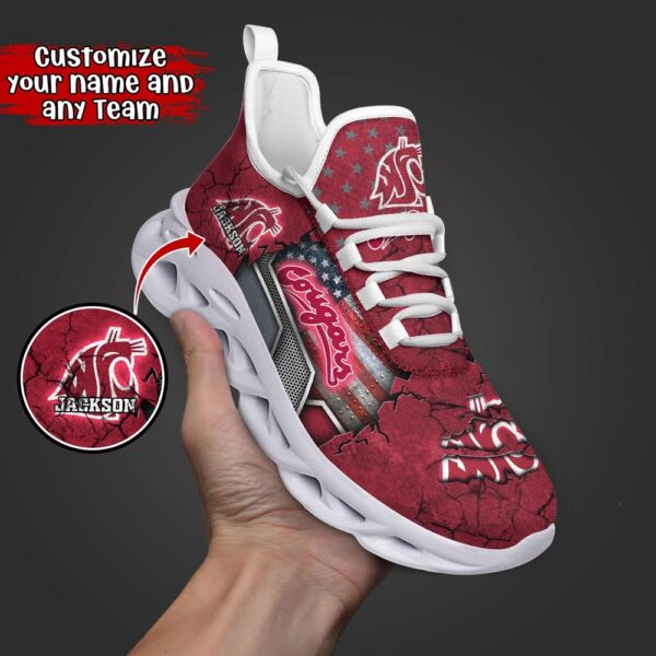 Customized NCAA Washington State Cougars Sneaker Max Soul Shoes Stride In Style