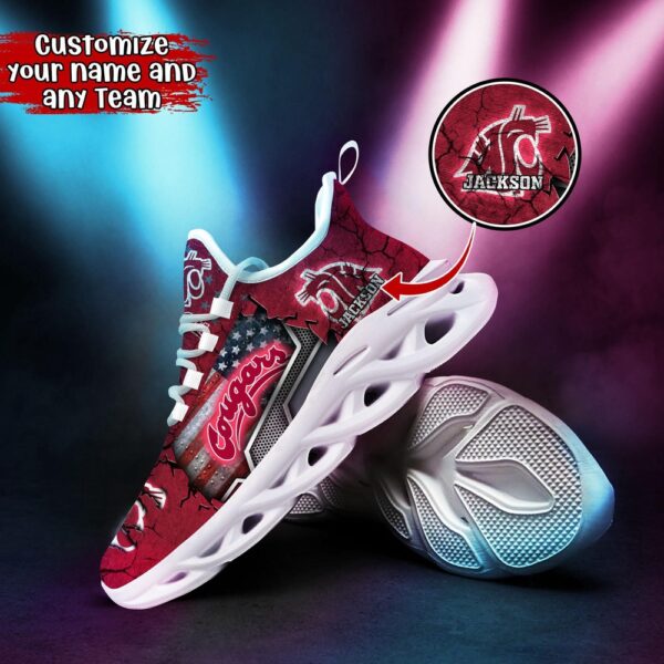 Customized NCAA Washington State Cougars Sneaker Max Soul Shoes Stride In Style