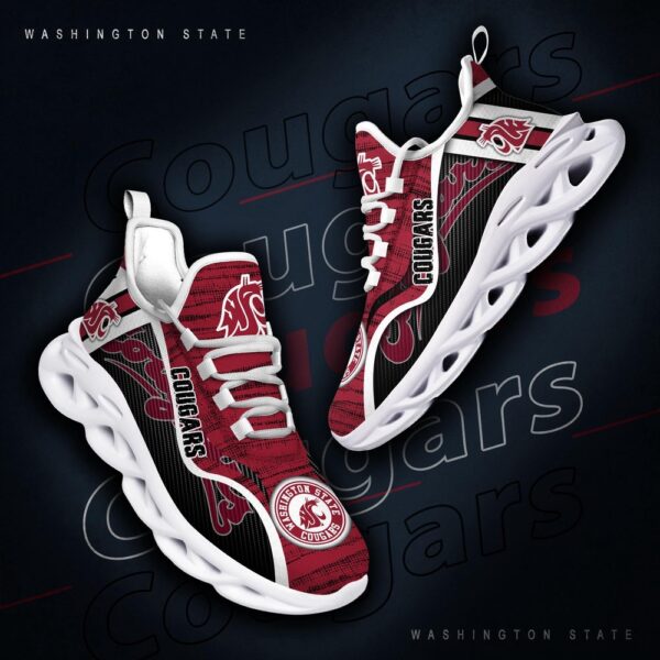 Customized NCAA Washington State Cougars Sneaker Max Soul Shoes Stride Into Elegance