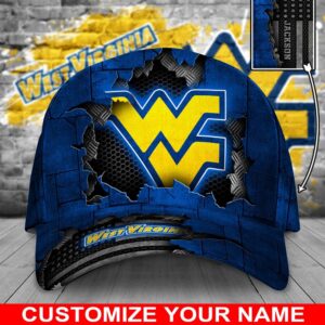 Customized NCAA West Virginia Mountaineers Baseball Cap Champion Comfort Fashion 1 gveena.jpg