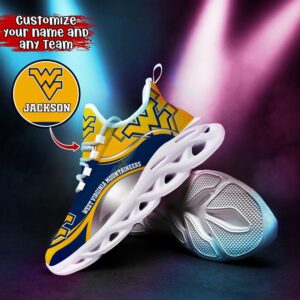 Customized NCAA West Virginia Mountaineers Sneaker Max Soul Shoes Comfortable For Every Occasion 2 dtt678.jpg