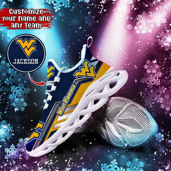 Customized NCAA West Virginia Mountaineers Sneaker Max Soul Shoes Stride Chic Blissful Parade