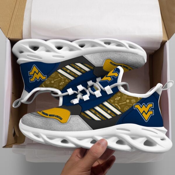 Customized NCAA West Virginia Mountaineers Sneaker Max Soul Shoes Stride Elegance Parade