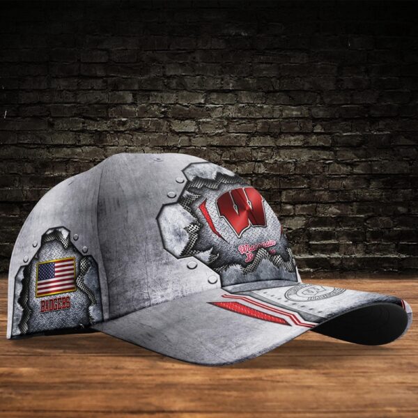 Customized NCAA Wisconsin Badgers Baseball Cap Elegance In Style