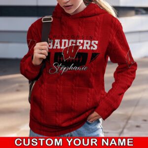 Customized NCAA Wisconsin Badgers Hoodie…