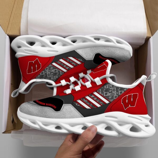 Customized NCAA Wisconsin Badgers Sneaker Max Soul Shoes Sporty Soul